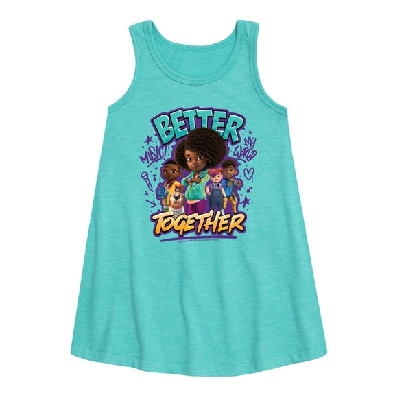Karma's World - Better Together -Toddler and Youth Girls A-line Dress