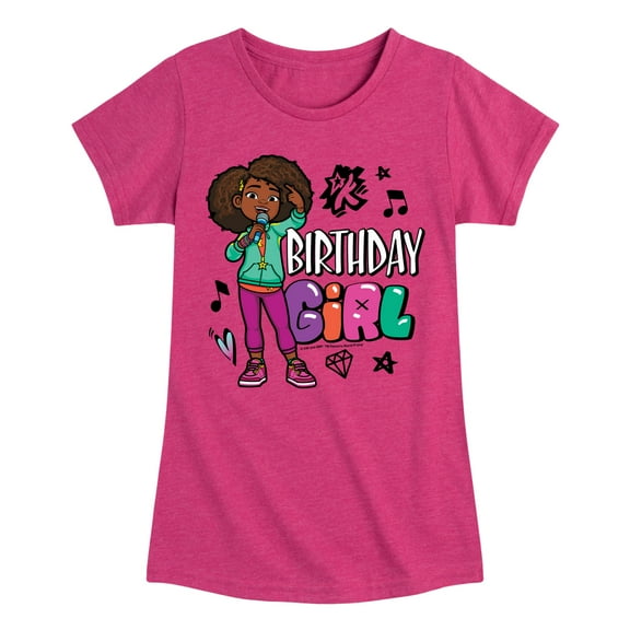 Karma's World - Birthday Girl - Toddler And Youth Girls Fitted Short Sleeve Graphic T-Shirt