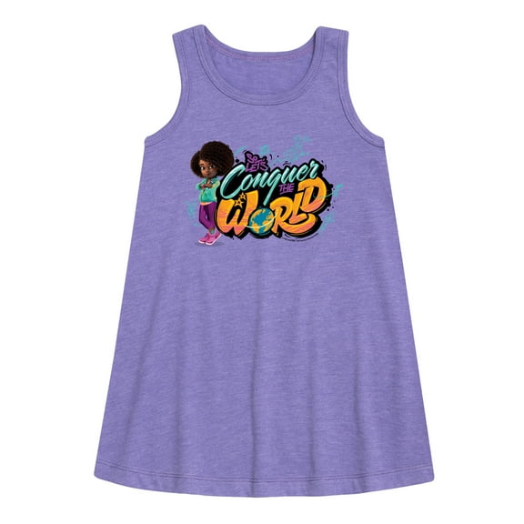 Karma's World - Conquer The World - Toddler and Youth Girls A-line Dress