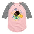 thumbnail image 1 of Karma's World - Crown - Toddler And Youth Girls Raglan Graphic T-Shirt, 1 of 3
