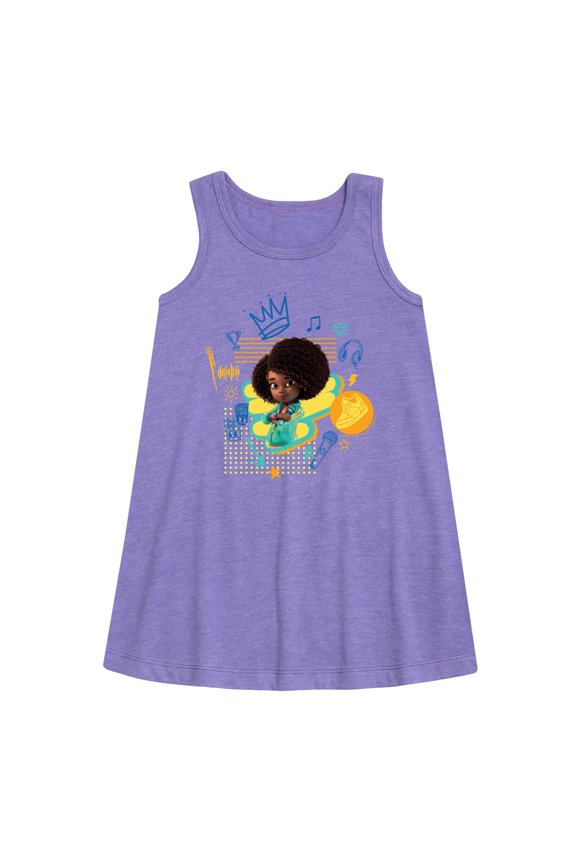 - Crown - Toddler and Youth Girls A-line Dress