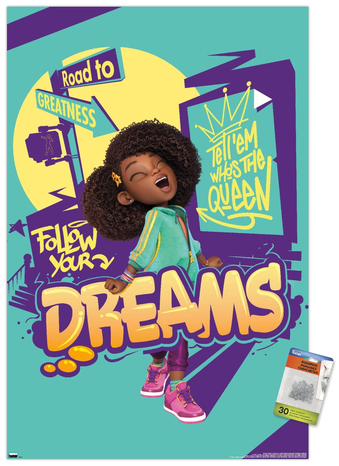 Karma's World - Follow Your Dreams Wall Poster with Pushpins, 22.375" x 34"