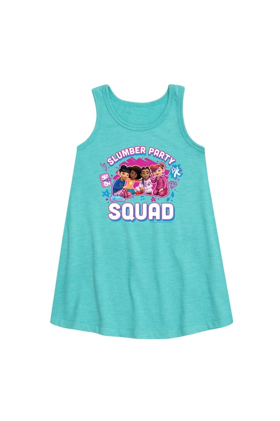 - Girl Group - Slumber Party Squad - Toddler & Youth Girls A-line Dress