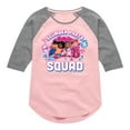 thumbnail image 1 of Karma's World - Girl Group - Slumber Party Squad - Toddler & Youth Girls Raglan Graphic T-Shirt, 1 of 4