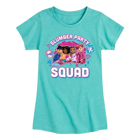 Karma's World - Girl Group - Slumber Party Squad - Toddler & Youth Girls Short Sleeve Graphic T-Shirt