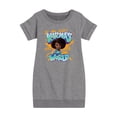 thumbnail image 1 of Karma's World - Graffiti Art - Toddler And Youth Girls Fleece Dress, 1 of 4