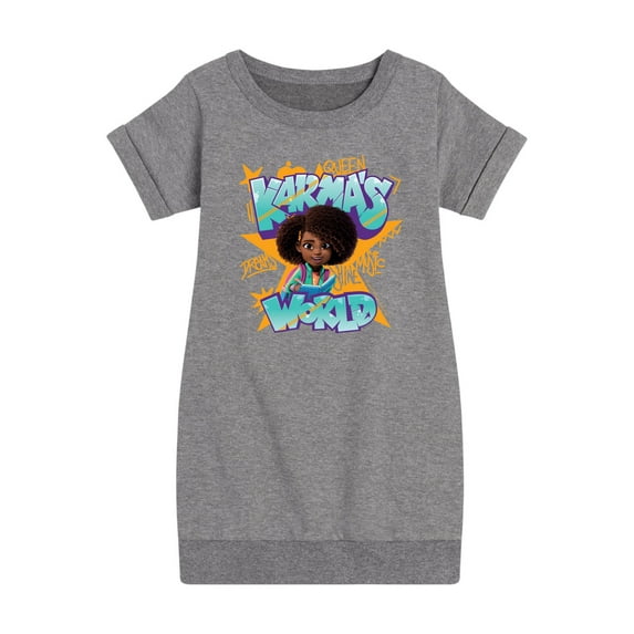 Karma's World - Graffiti Art - Toddler And Youth Girls Fleece Dress