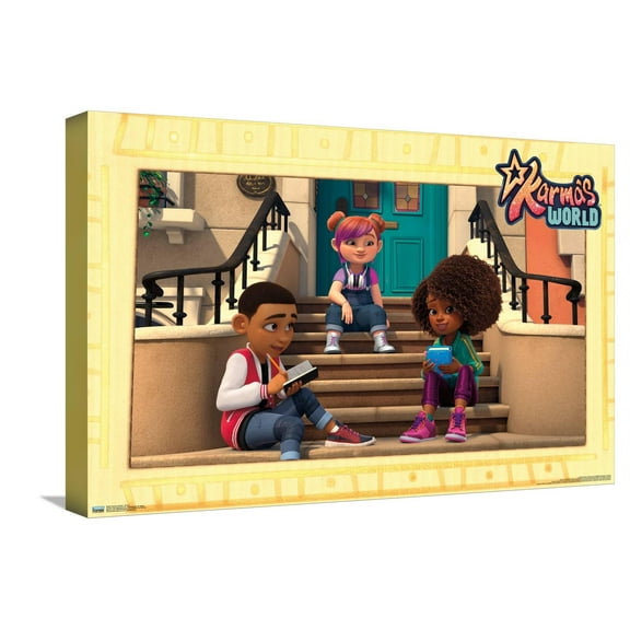 Karma's World - Group Canvas Wall Poster, 14.725" x 22.375"