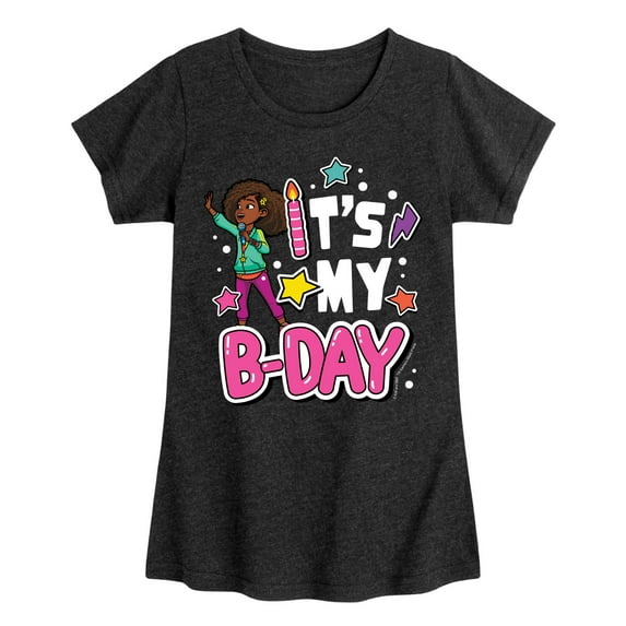 Karma's World - Its My Bday - Toddler And Youth Girls Fitted Short Sleeve Graphic T-Shirt