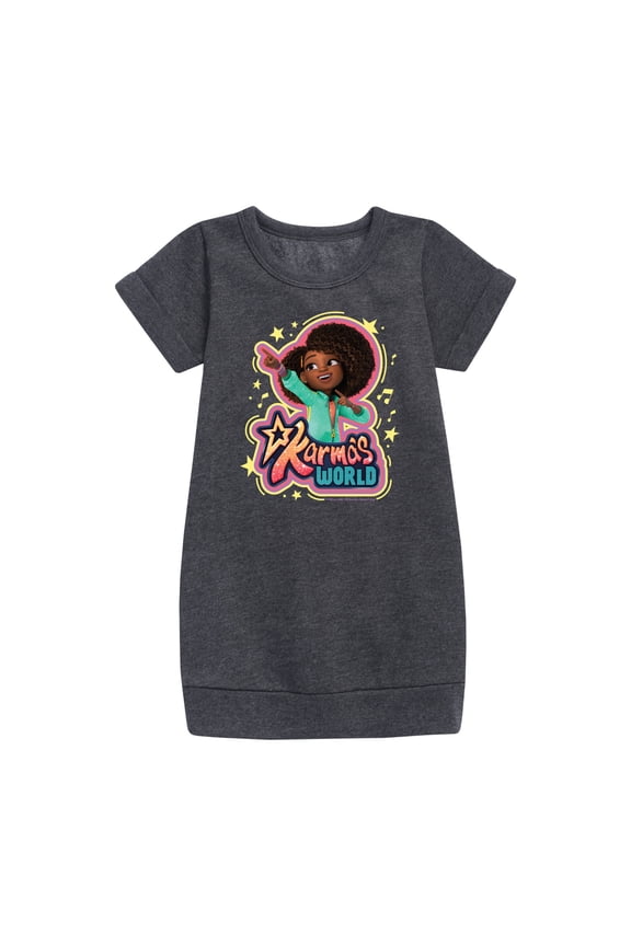 - Karma Art - Toddler And Youth Girls Fleece Dress