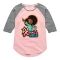 thumbnail image 1 of Karma's World - Karma Art - Toddler And Youth Girls Raglan Graphic T-Shirt, 1 of 4