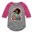 thumbnail image 1 of Karma's World - Karma Art - Toddler And Youth Girls Raglan Graphic T-Shirt, 1 of 4