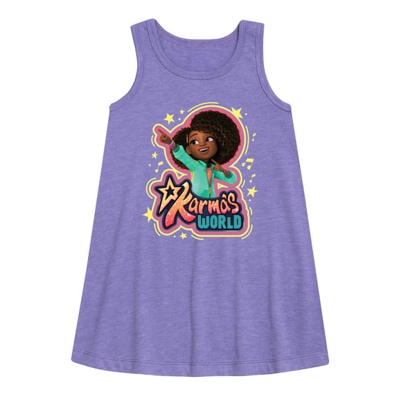 Karma's World - Karma Art - Toddler and Youth Girls A-line Dress