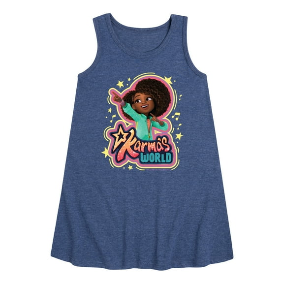 Karma's World - Karma Art - Toddler and Youth Girls A-line Dress