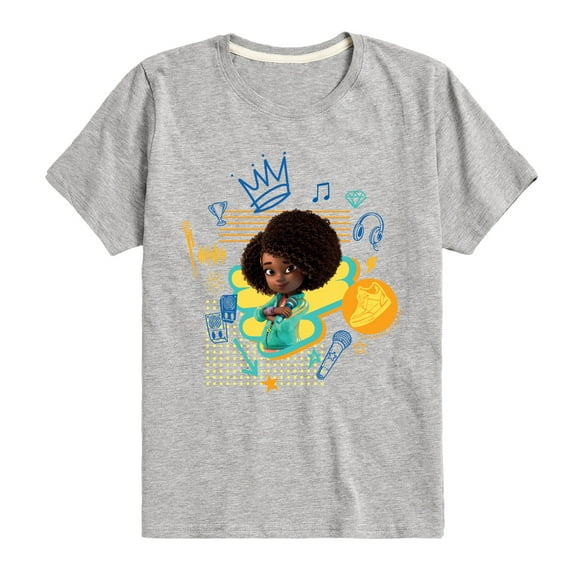 Karma's World - Karmas Wrld Graffiti Comp - Toddler And Youth Short Sleeve Graphic T-Shirt