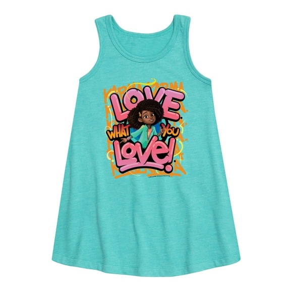 Karma's World - Love What You Love - Toddler and Youth Girls A-line Dress