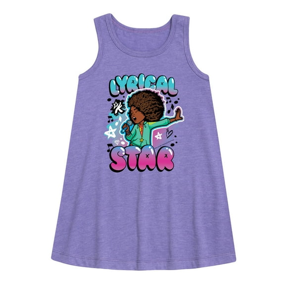 Karma's World - Lyrical Star Graffiti Style - Toddler & Youth Girls A-line Dress