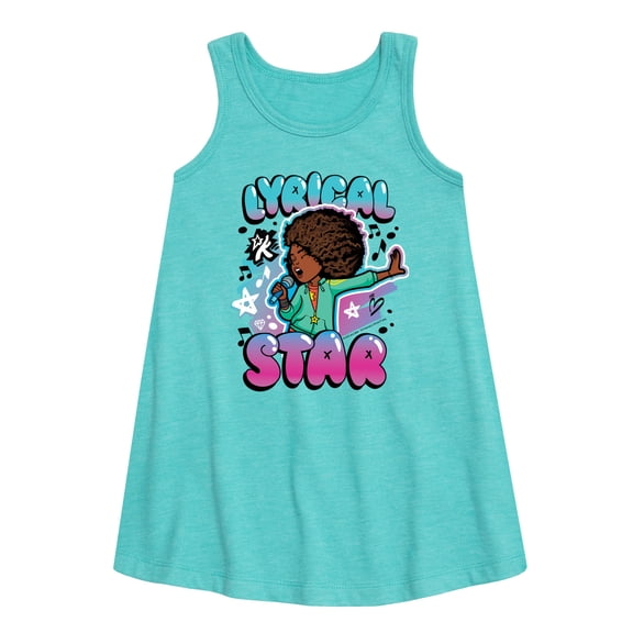 Karma's World - Lyrical Star Graffiti Style - Toddler & Youth Girls A-line Dress