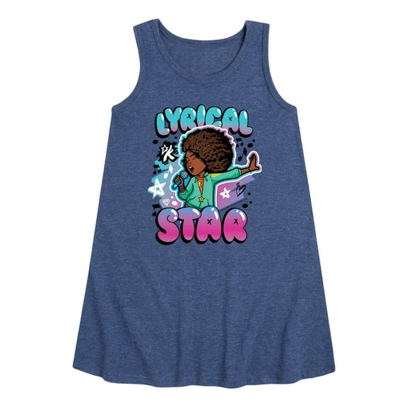 Karma's World - Lyrical Star Graffiti Style - Toddler & Youth Girls A-line Dress