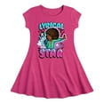thumbnail image 1 of Karma's World - Lyrical Star Graffiti Style - Toddler & Youth Girls Fit & Flare Dress, 1 of 5