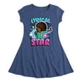 thumbnail image 1 of Karma's World - Lyrical Star Graffiti Style - Toddler & Youth Girls Fit & Flare Dress, 1 of 4