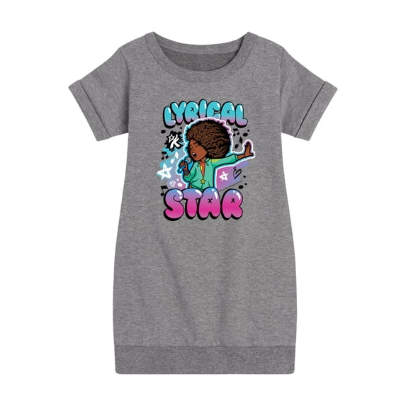 Karma's World - Lyrical Star Graffiti Style - Toddler & Youth Girls Fleece Dress