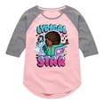 thumbnail image 1 of Karma's World - Lyrical Star Graffiti Style - Toddler & Youth Girls Raglan Graphic T-Shirt, 1 of 4