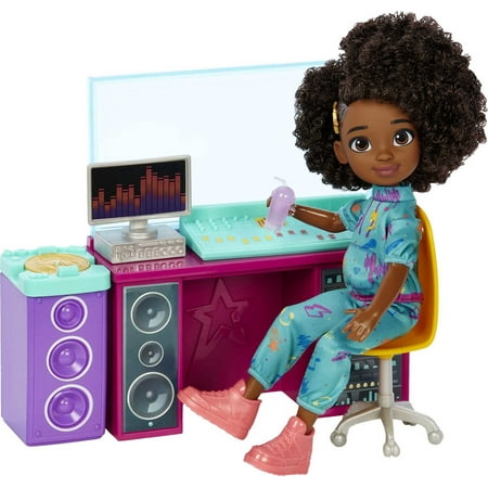 Karma’s World Making Rhymes Recording Studio Toy Playset with Karma Doll, Acccessories & Collectible Record