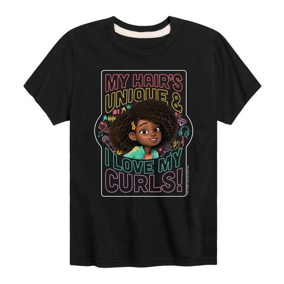 Karma's World - My Hairs Unique - Toddler And Youth Short Sleeve Graphic T-Shirt