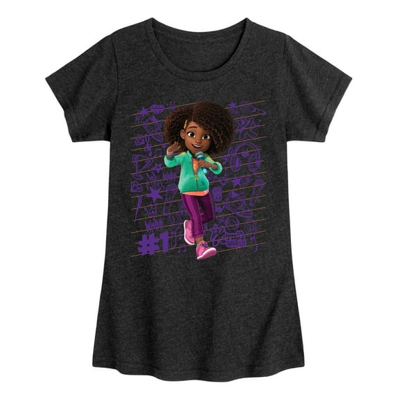 Karma's World - Notebook - Toddler And Youth Girls Fitted Short Sleeve Graphic T-Shirt