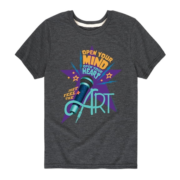 Karma's World - Open Your Mind Open Your Heart- Toddle And Youth Short Sleeve Graphic T-Shirt