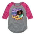 thumbnail image 1 of Karma's World - Our Super Power - Toddler And Youth Girls Raglan Graphic T-Shirt, 1 of 3
