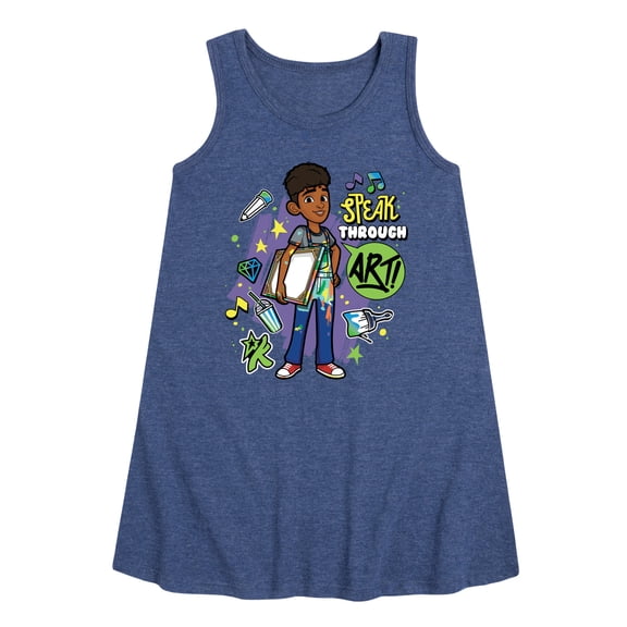 Karma's World - Speak Through Art - Winston - Toddler & Youth Girls A-line Dress