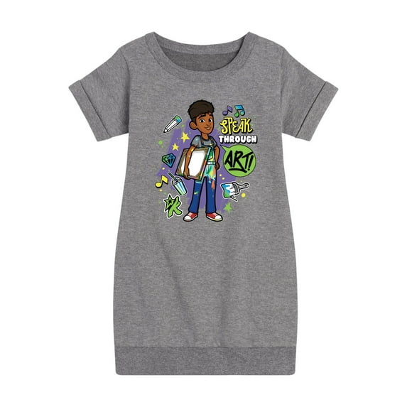 Karma's World - Speak Through Art - Winston - Toddler & Youth Girls Fleece Dress