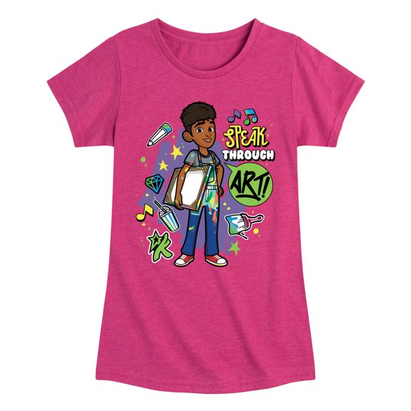 Karma's World - Speak Through Art - Winston - Toddler & Youth Girls Short Sleeve Graphic T-Shirt