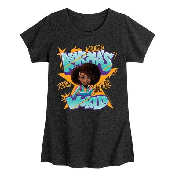 Karma's World - Star - Toddler And Youth Girls Fitted Short Sleeve Graphic T-Shirt