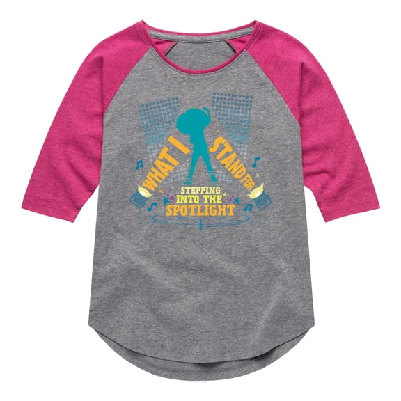 Karma's World - Stepping Into The Spotlight Karma - Toddler And Youth Girls Raglan Graphic T-Shirt