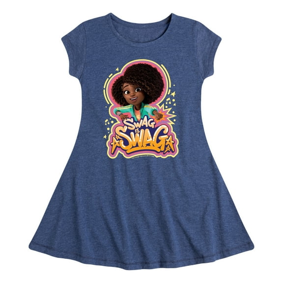 Karma's World - Swag Is Swag - Toddler And Youth Girls Fit And Flare Dress
