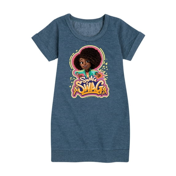 Karma's World - Swag Is Swag - Toddler And Youth Girls Fleece Dress