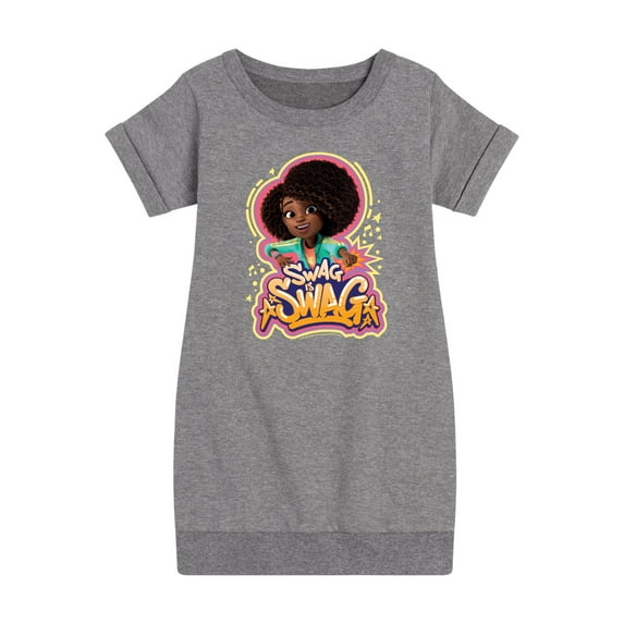 Karma's World - Swag Is Swag - Toddler And Youth Girls Fleece Dress