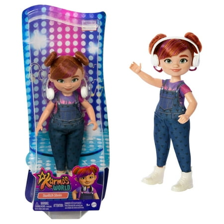 Karma’s World Switch Stein Doll with Red Hair, Includes Headphones Accessory