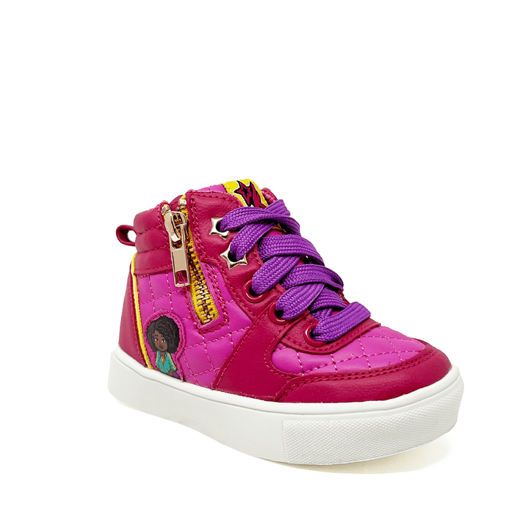Karma's World Girls High Top Sneaker, Sizes - Walmart.com