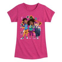 Karma's World - We're All Stars - Karma, Winston, & Alex - Toddler & Youth Girls Short Sleeve Graphic T-Shirt