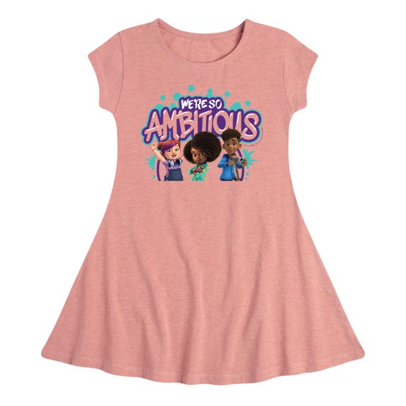 Karma's World - We're So Ambitous - Toddler And Youth Girls Fit And Flare Dress