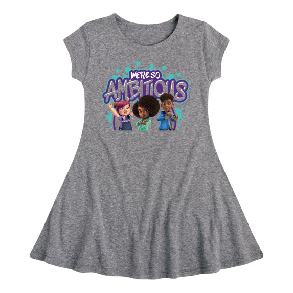 Karma's World - We're So Ambitous - Toddler And Youth Girls Fit And Flare Dress