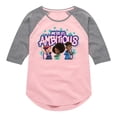 thumbnail image 1 of Karma's World - We're So Ambitous - Toddler And Youth Girls Raglan Graphic T-Shirt, 1 of 4