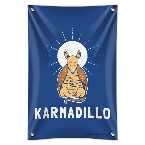 Karmadillo Armadillo Karma Funny Humor Home Business Office Sign