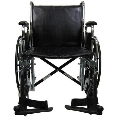 Karman Healthcare KN-926W KN-926 26 in. seat Heavy Duty Wheelchair with Removable Armrest and Adjustable Seat Height