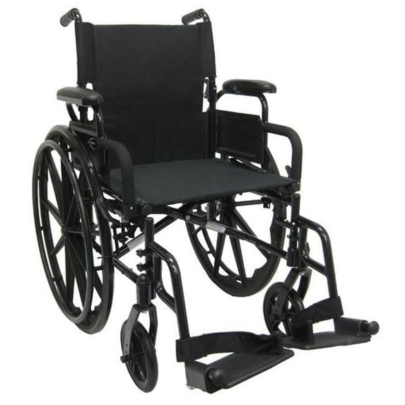 Karman Healthcare 802-DY-E 802-DY 18 in. seat Ultra Lightweight Wheelchair with Elevating Legrest
