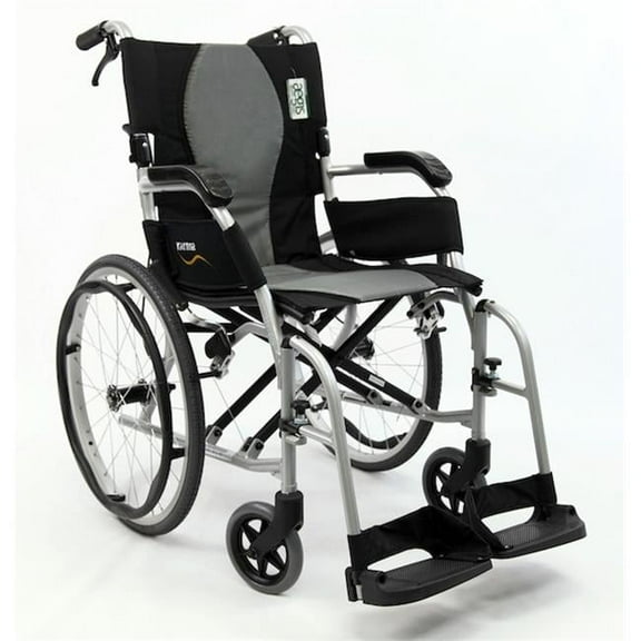Karman Healthcare  Ergo Flight 18 in. seat Ultra Lightweight Ergonomic Wheelchair with Quick Release Wheels